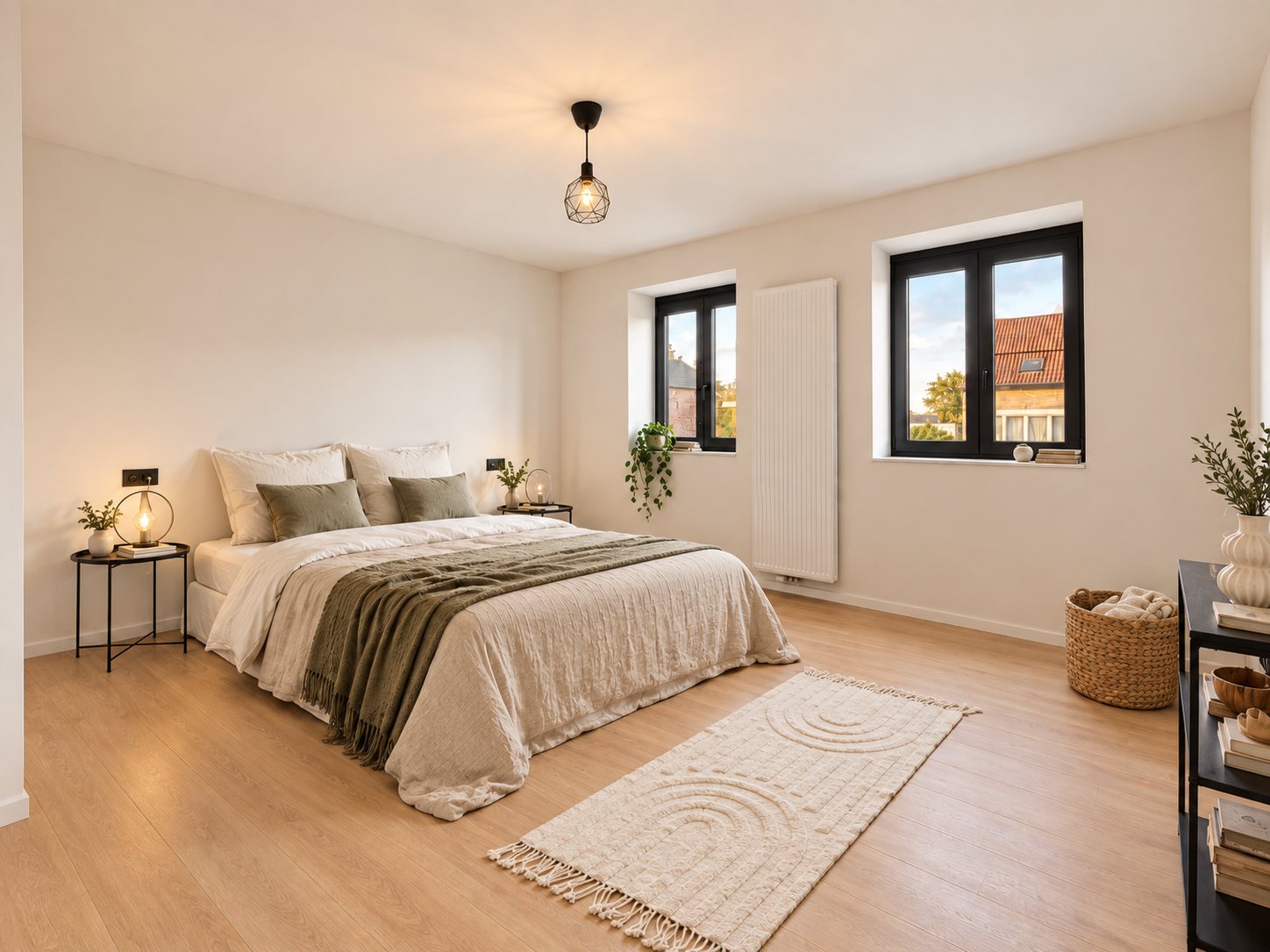 Slaapkamer na de voorbereiding